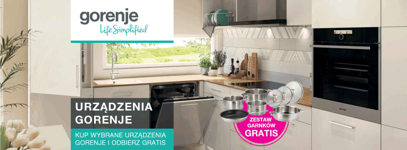 Gorenie - landing page  promocja zestaw garnków gratis.